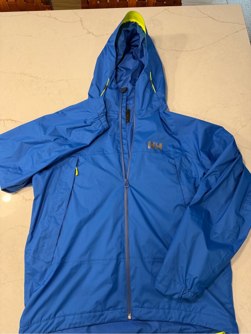 Helly Hansen Helly Tech Men’s Blue Hooded Rain Jacket XL